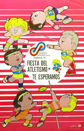 Fiesta del atletismo. te esperamos. XI Juegos Deportivos Panamericanos Habana/91