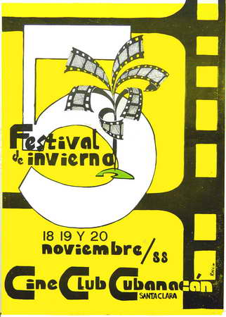 Festival de invierno. 18, 19 y 20 noviembre/88. Cine Club Cubanacán