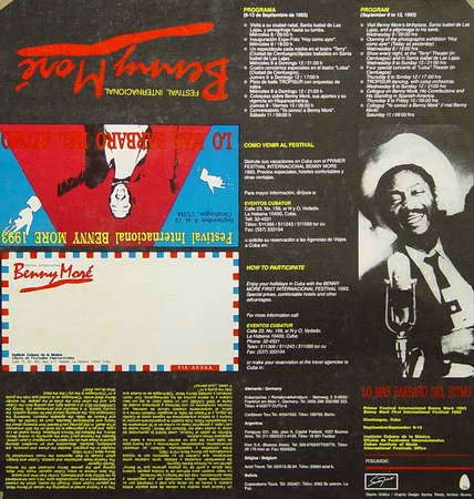 Festival Internacional Benny Moré 1993. Septiembre 8 al 12, Cienfuegos, Cuba. Lo más bárbaro del ritmo