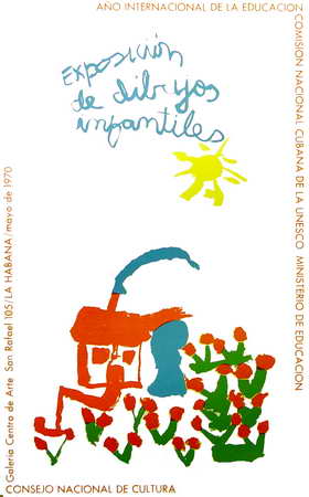 Exposición de dibujos infantiles, Año Internacional de la Educación, Galeria Centro de Arte