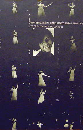 Farah María recital, Teatro Amadeo Roldan jun. 1973