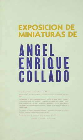 Exposición de miniaturas de Angel Enrique Collado...