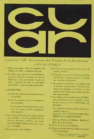 Concurso XIV aniversario del triunfo de la Revolución