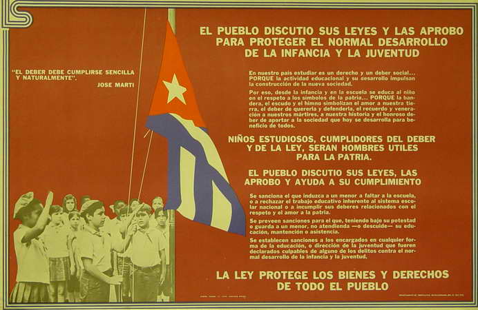 El Pueblo discutió sus leyes y las aprobó para proteger el normal desarrollo de la infancia y la juventud