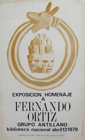 Exposición homenaje a Fernando Ortiz. Grupo Antillano. Biblioteca Nacional, abril 13, 1979