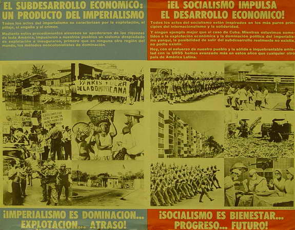 El Subdesarrollo económico: un producto del imperialismo. Todos los actos del capitalismo se caracterizan por la explotación, el pillaje, el engaño y el crimen... El socialismo impulsa el desarrollo económico!...