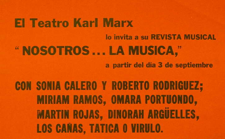 El Teatro Karl Marx lo invita a su revista musical