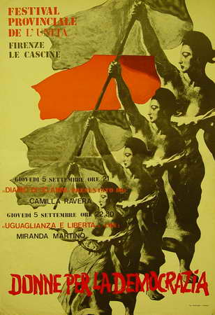 Festival Provinciale de L'Unita. Firenze le Cascine. Giovedí 5 settembre ore 21.