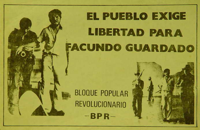 El Pueblo exige libertad. Facundo Guardado