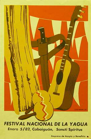 Festival Nacional de la Yagua. Enero 5/82, Cabaiguán, Sancti Spíritus