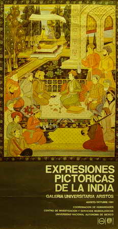 Expresiones pictóricas de la India. Galería Universitaria Aristos. Agosto/octubre/1981