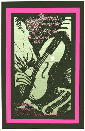 Festival Nacional de Música de Cámara 1987. Ciudad de La Habana 3 al 8 de Nov.