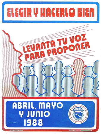 Elegir y hacerlo bien. Levanta tu voz para proponer. Abril, mayo y junio