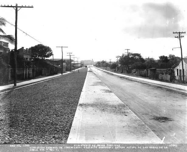 DOBLE VIA AL AEROPUERTO DE CAMAGUEY. VISTA DEL KM 1 EN CONSTRUCCION