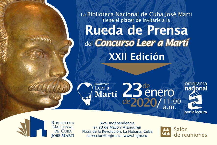 Foto de Conferencia de Prensa XXII Edición del Concurso Leer a Martí