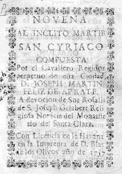 Foto de Impresos de Don Blas de los Olivos en la Biblioteca Nacional de Cuba José Martí.