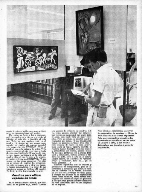 Foto de 120 Aniversario BNCJM- Cuando en la Biblioteca Nacional José Martí se prestaban cuadros de pinturas famosas. 