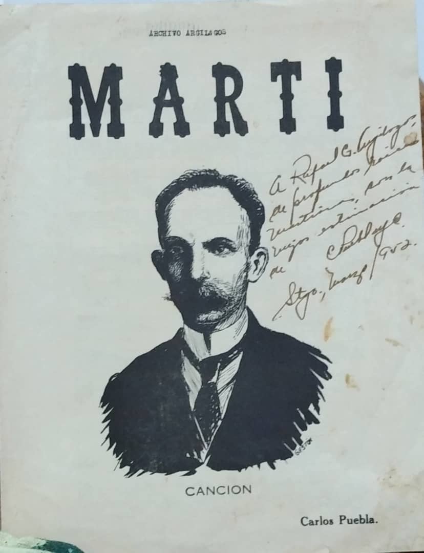 Foto de La Biblioteca Provincial de Santiago de Cuba expone la canción dedicada a Martí por Carlos Puebla
