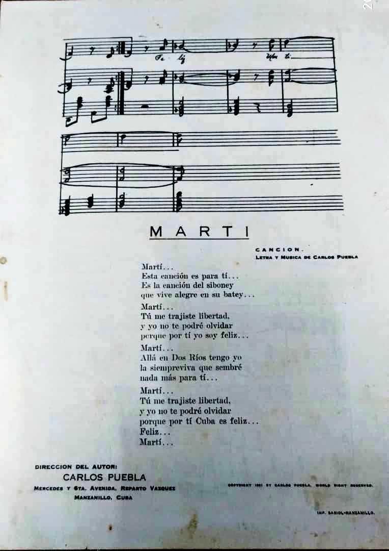 Foto de Biblioteca Provincial de Santiago de Cuba expone la canción dedicada a Martí