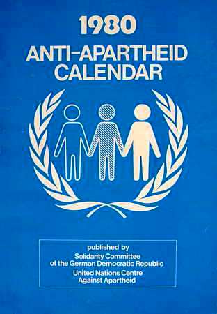 Foto de [Almanaque]1980. Anti_apartheid Calendar Fecha: 1980 Lugar: [New York] Técnica: Offset, col.