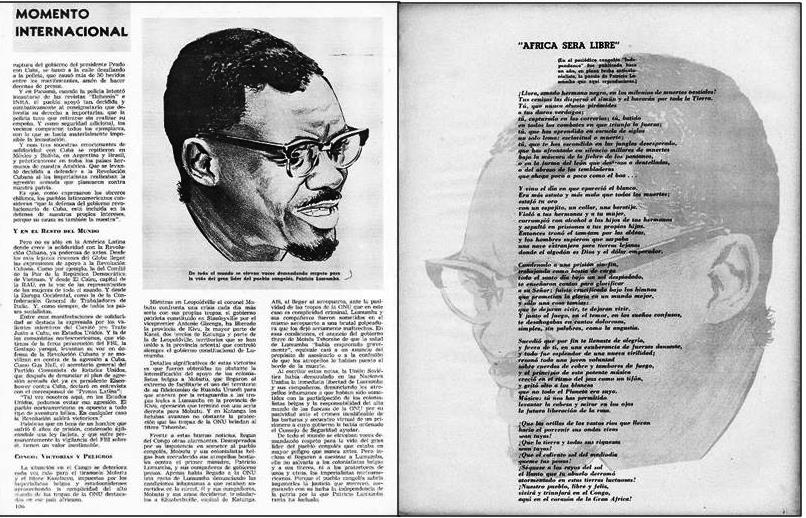 Foto de De la historia contada por las revistas cubanas de los sesenta. En el día de África, recordamos a Lumumba