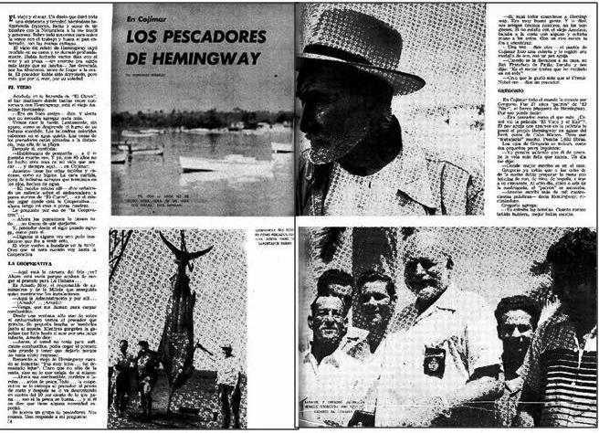 Foto de De la historia contada por las revistas cubanas de los sesenta. Hemingway, el amigo de los pescadores