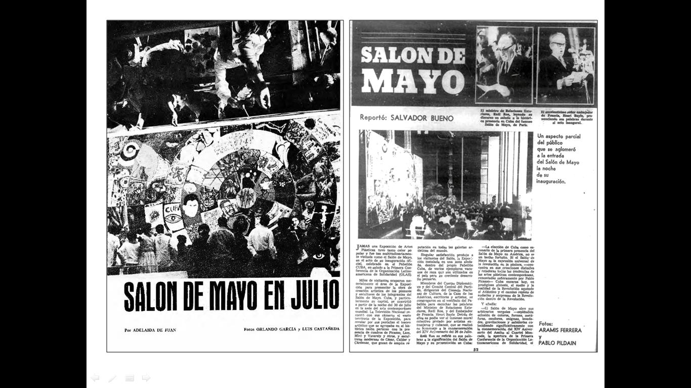 Foto de De la historia contada por las revistas cubanas de los sesenta. Salón de Mayo, por primera vez en La Habana