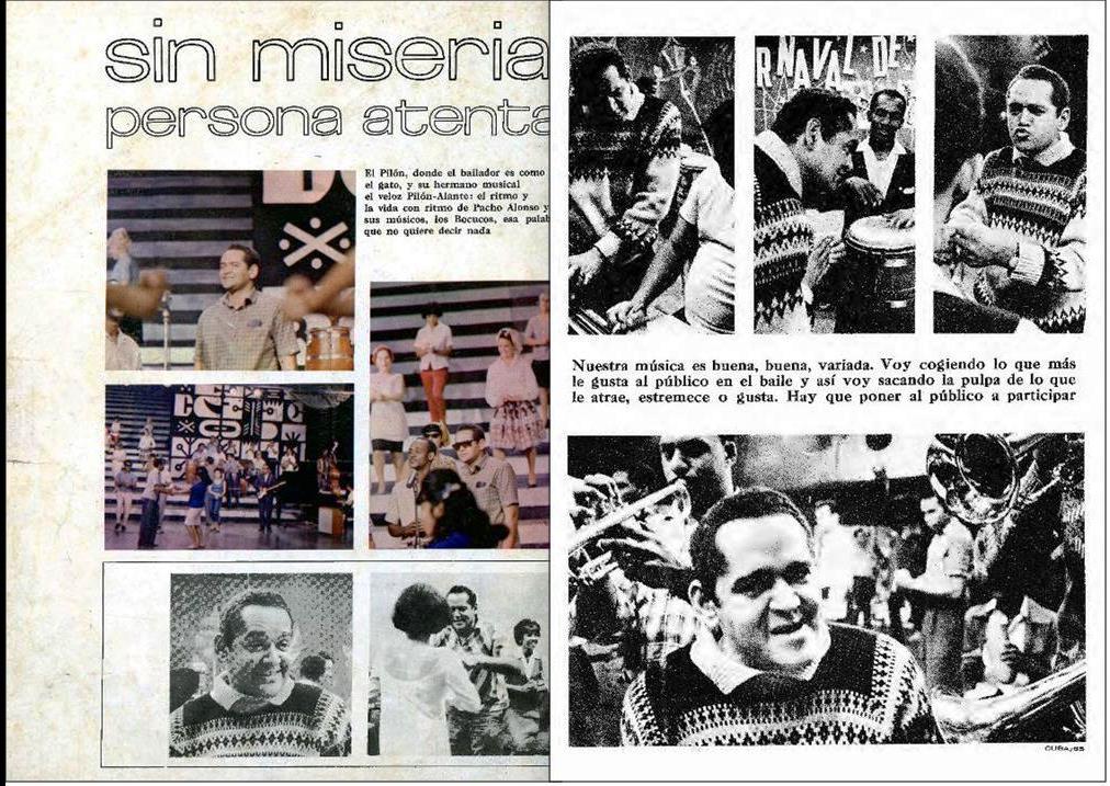 Foto de De la historia contada por las revistas cubanas de los sesenta. Pacho Alonso al ritmo del pilón  