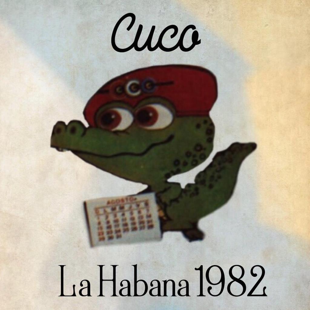 Foto de Cuco, mascota de los XlV Juegos Centroamericanos y del Caribe, La Habana, 1982