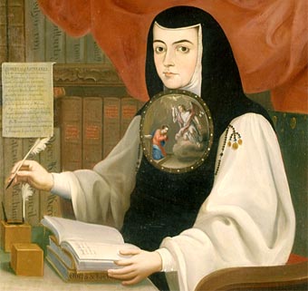 Foto de Sor Juana Inés de la Cruz, poetisa mexicana para recordar 