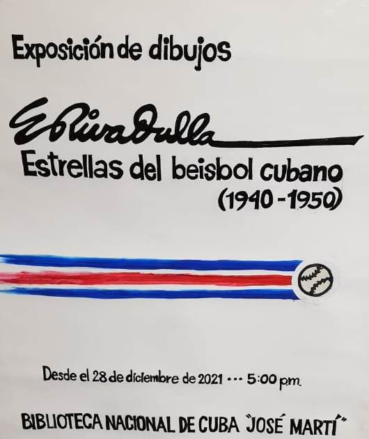 Foto de Inaugurada exposición de dibujos Estrellas del beisbol cubano (1940-1950), de Eladio Rivadulla 
