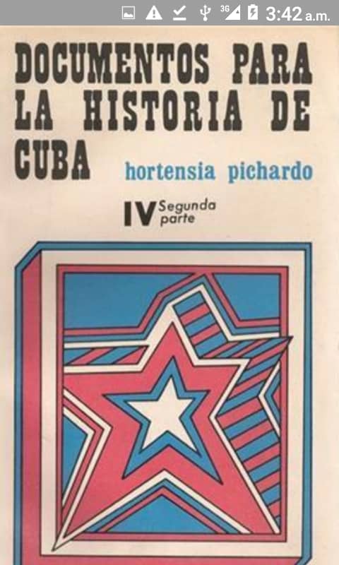 Foto de Programa Nacional por la Lectura. Reseña de Documentos para la Historia de Cuba. Autora: Hortensia Pichardo Viñals.