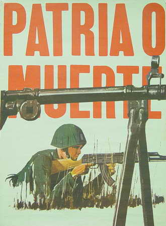 Foto de Patria o Muerte Fecha: 196-] Lugar: [La Habana Técnica: Offset, col. Dimensiones: 66 x 48 cm