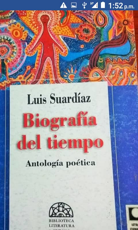 Foto de Programa Nacional por la Lectura. Reseña  de Biografía del tiempo.: Antología poética. Autor: Luis Suardíaz. 