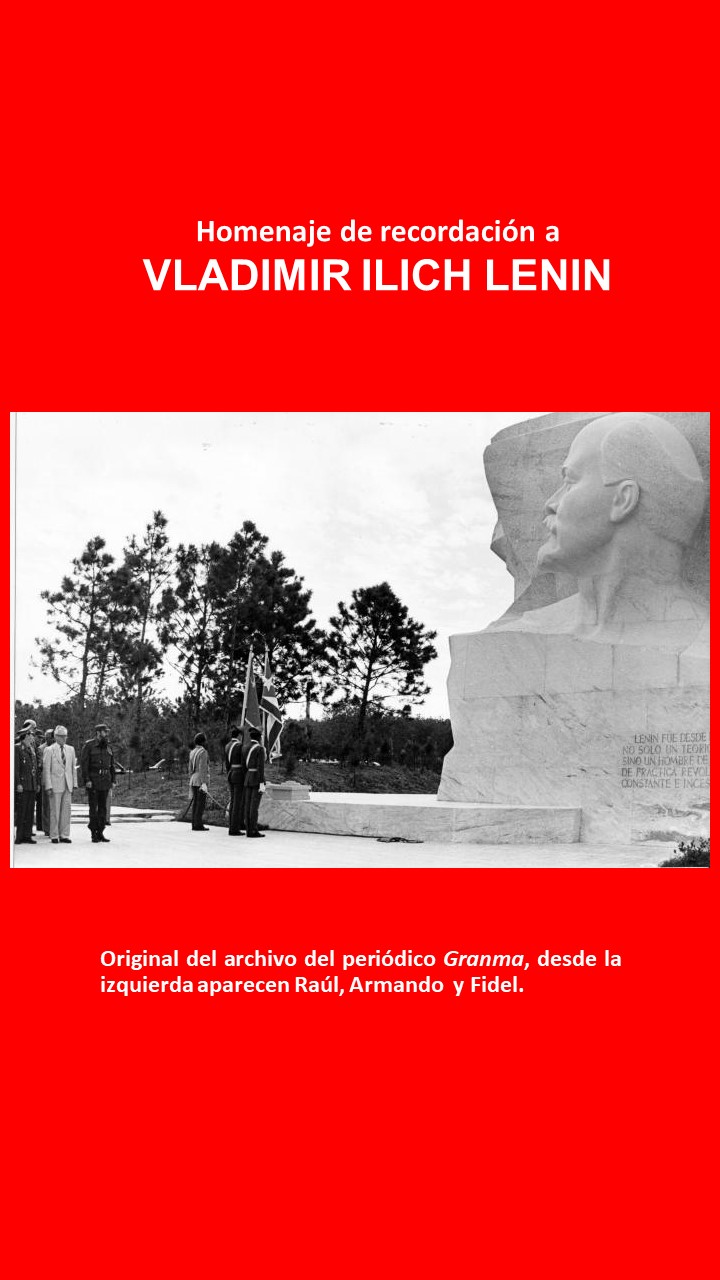 Foto de Correo desde la Isla de la Dignidad. Palabras de inauguración Monumento a Lenin  