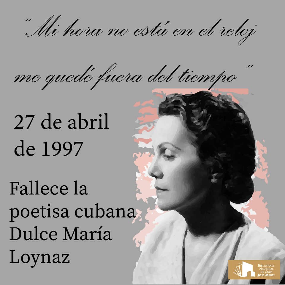 Foto de Dulce María Loynaz. Homenaje a  24 años de su fallecimiento