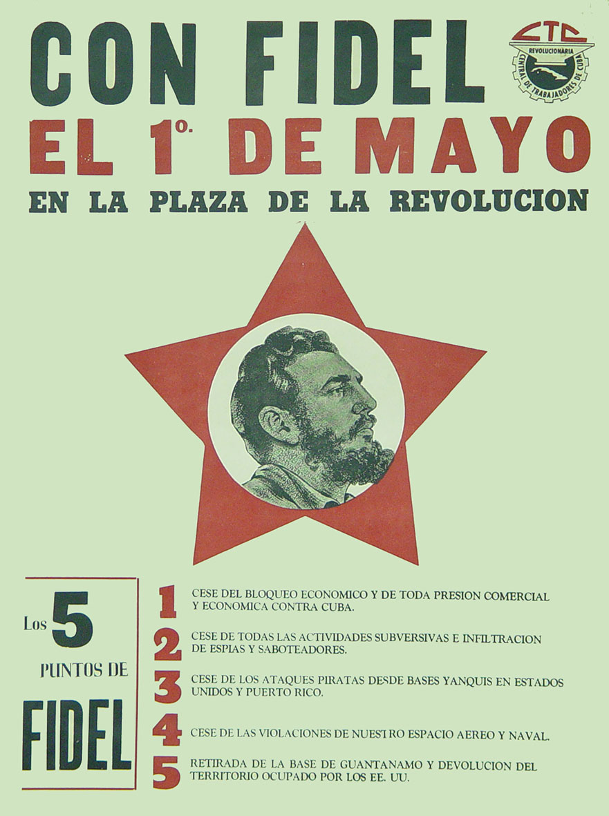 Foto de La celebración del primero de mayo en los carteles cubanos