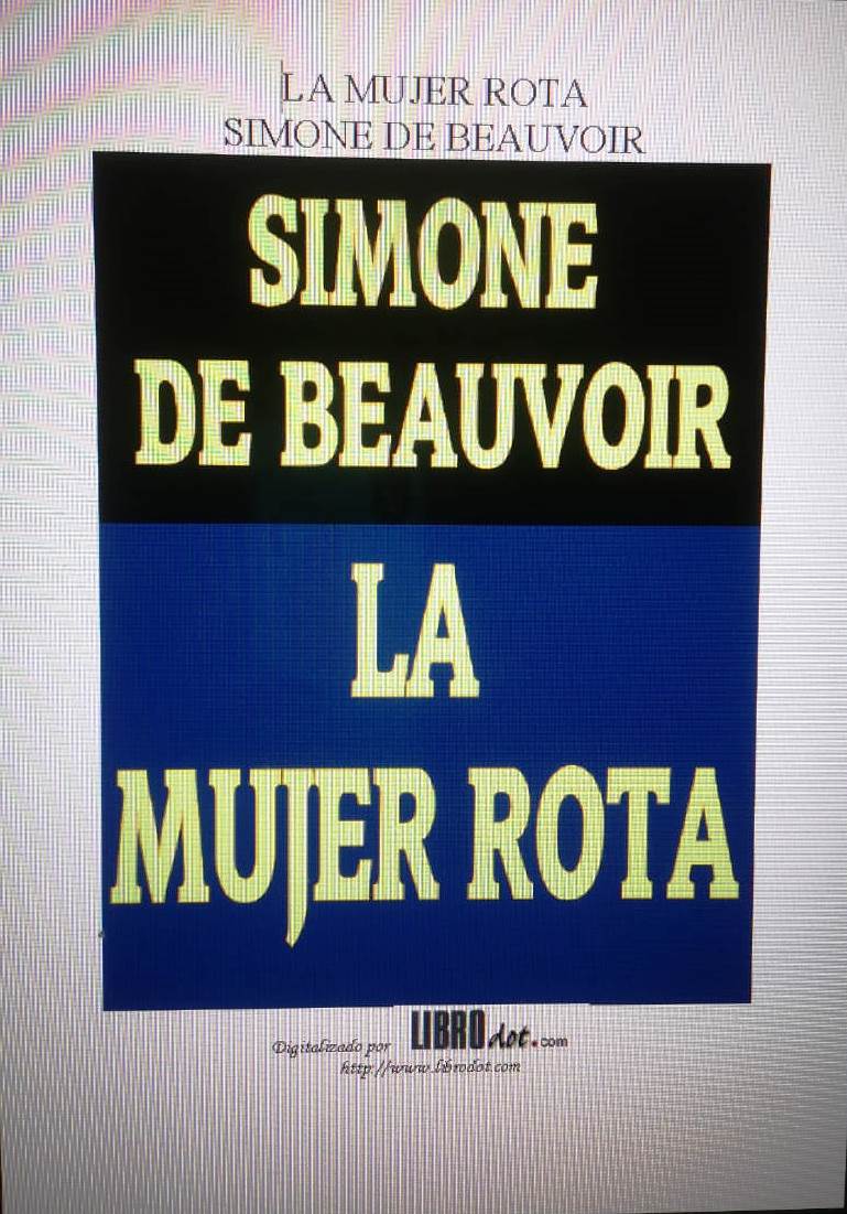 Foto de Programa Nacional por La Lectura. Reseña La Mujer Rota de Simone de Beauvoir 