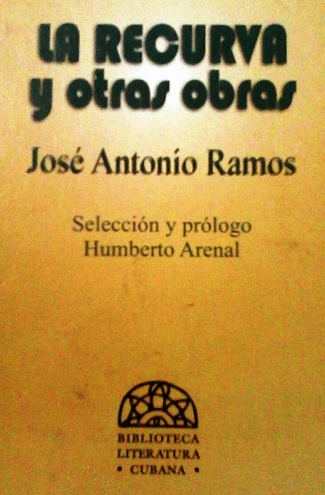 Foto de Programa Nacional por La Lectura.  Reseña. “La recurva y otras obras” de José Antonio Ramos.
