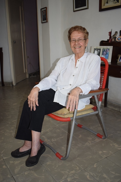 Foto de Entrevista a la Dra. Araceli García-Carranza Bassetti por sus 60 años en la Biblioteca Nacional, que se cumplen este primero de febrero.  