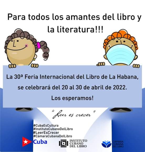 Foto de Nota de prensa. La 30ª Feria Internacional del Libro de La Habana se celebrará del 20 al 30 de abril