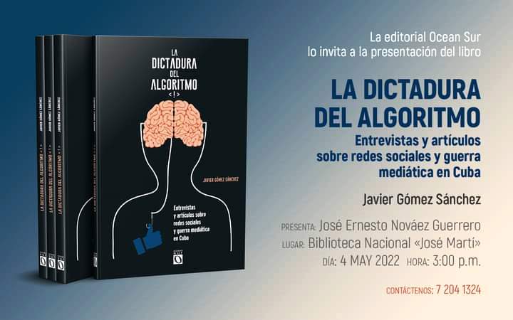 Foto de Presentación del libro La Dictadura del Algoritmo de Javier Gómez Sánchez