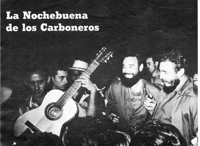 Foto de Fidel y los carboneros en las primeras navidades libres de Cuba