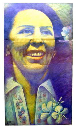 Foto de Título: [Retrato Celia Sánchez] Autor: Llanes Alfonso, Eustaquio Reinaldo Lugar: [La Habana Editorial: DOR] Fecha: 1980